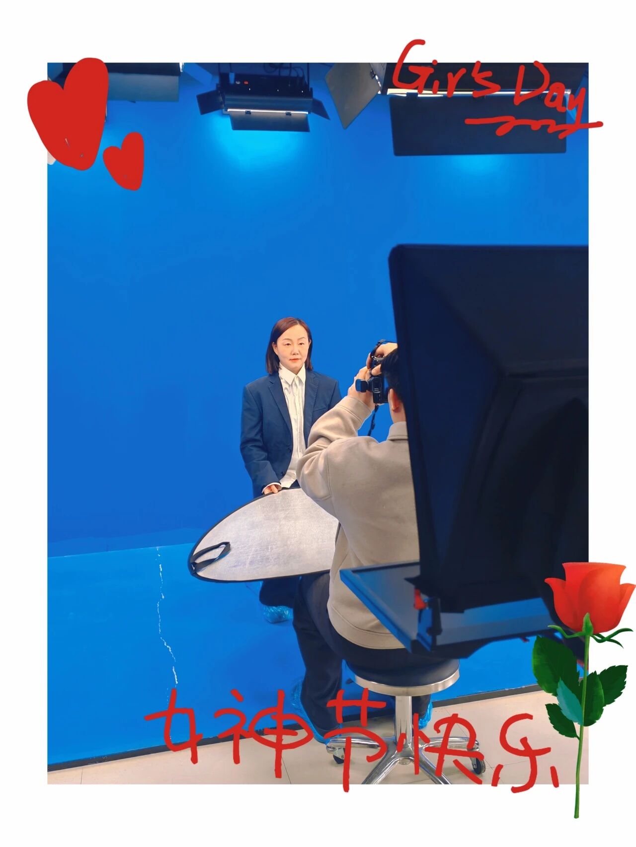 光影留芳华，镜头映初心 ——教育学院举办“三八”女神节证件照拍摄活动